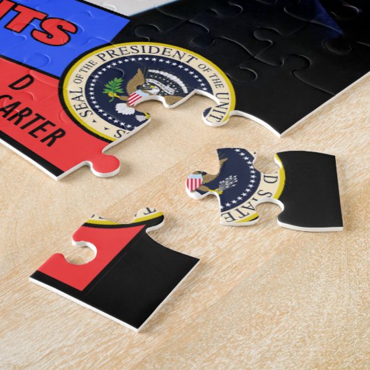 ジミーカーター野球カード ジグソーパズル (側面)