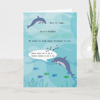 ジミーザドルフィン誕生日カード カード