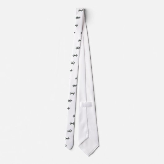 "ジミー"の青いカニ ネクタイ (裏面)