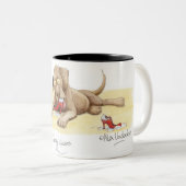 「ジミー」はマグをかみ砕きます ツートーンマグカップ (正面右)