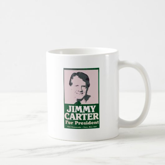 ジミー・カーターの動揺してな切り取られた一見 コーヒーマグカップ (右)