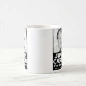 ジミー・カーターの動揺してな白黒 コーヒーマグカップ (中央)