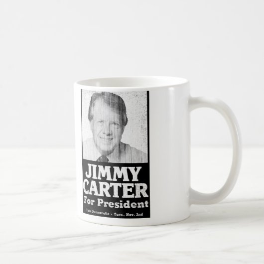 ジミー・カーターの動揺してな白黒 コーヒーマグカップ (右)