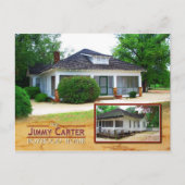 ジミー・カーター少年時代の家，プレインズ，ジョージア ポストカード (正面)
