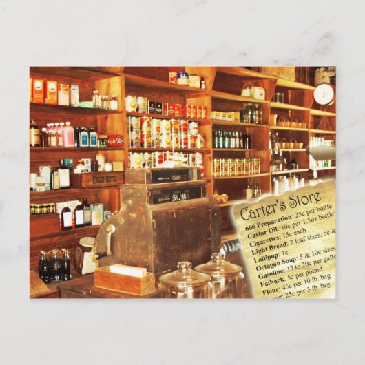 ジミー・カーター・ボイフッド・ファーム、プレインズ、GAの店舗 ポストカード (正面)