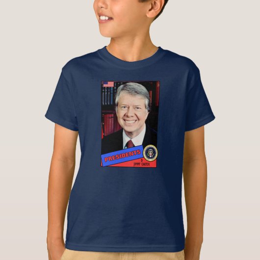 ジミー・カーター 野球カード Tシャツ (正面)