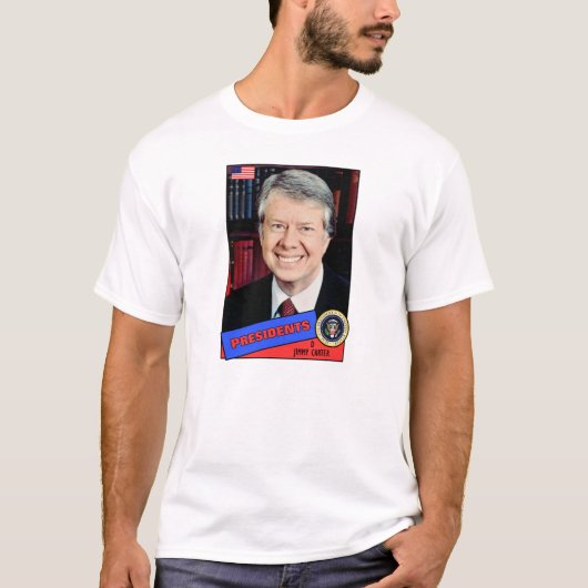 ジミー・カーター　野球カード Tシャツ (正面)
