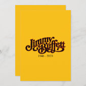 ジミー・バフェット・マルガリータ 招待状 (正面/裏面)