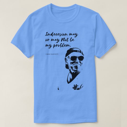 ジミー・バフェットTシャツの電話ケース Tシャツ (デザイン正面)