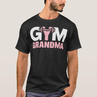 ジムおばあちゃん スポーツジム好きなおばあちゃん フィットネス Tシャツ
