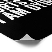 ジムおもしろいことわざシャツが痛くて私はDだ ポスター (角)