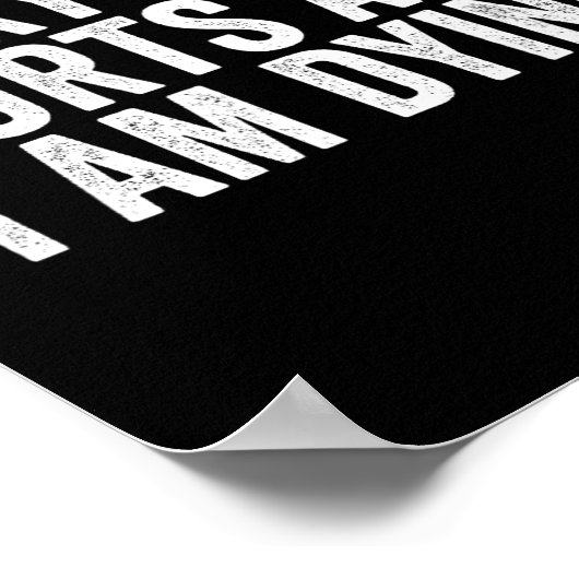 ジムおもしろいことわざシャツが痛くて私はDだ ポスター (角)