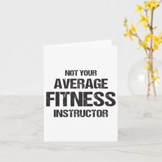 ジムおもしろいインストラクタートレーニングフィットネスギフトボディビル カード (黄色い花)