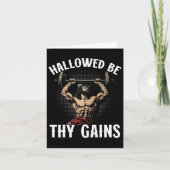 ジムおもしろいトレーニングボディビルフィットネスジムアンドジェス カード (正面)