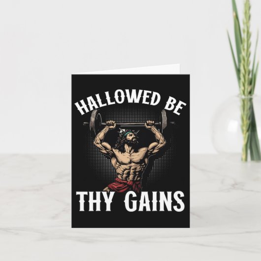 ジムおもしろいトレーニングボディビルフィットネスジムアンドジェス カード (正面)