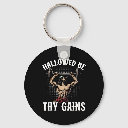 ジムおもしろいトレーニングボディビルフィットネスジムアンドジェス キーホルダー (正面)