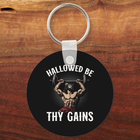 ジムおもしろいトレーニングボディビルフィットネスジムアンドジェス キーホルダー (正面)