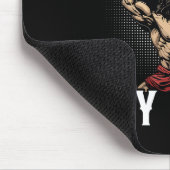 ジムおもしろいトレーニングボディビルフィットネスジムアンドジェス マウスパッド (コーナー)