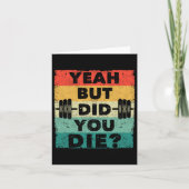 ジムおもしろいトレーニングユーモアやる気を起こさせるうんだけど カード (正面)