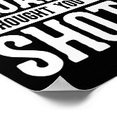 ジムおもしろいトレーニングユーモア考えスクはSh ポスター (角)