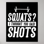 ジムおもしろいトレーニングユーモア考えスクはSh ポスター (正面)