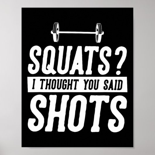 ジムおもしろいトレーニングユーモア考えスクはSh ポスター (正面)