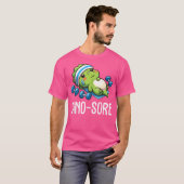 ジムおもしろいトレーニング恐竜の重量挙げジムDino Tシャツ (正面フル)