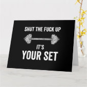 ジムおもしろいトレーニングItsあなたのセット引用文 カード (黄色い花)