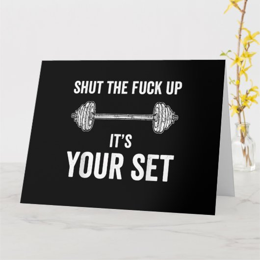 ジムおもしろいトレーニングItsあなたのセット引用文 カード (黄色い花)