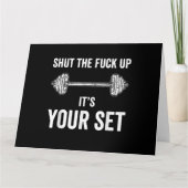 ジムおもしろいトレーニングItsあなたのセット引用文 カード (正面)