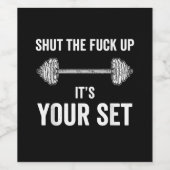 ジムおもしろいトレーニングItsあなたのセット引用文 ワインラベル (シングルラベル)