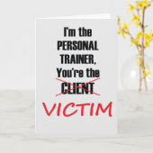 ジムおもしろいフィットネストレーニング用挨拶カード カード (黄色い花)