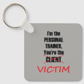 ジムおもしろいフィットネス個人訓練トレーニング キーホルダー (正面)