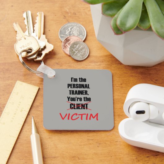 ジムおもしろいフィットネス個人訓練トレーニング キーホルダー (デスク)