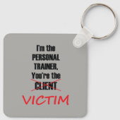 ジムおもしろいフィットネス個人訓練トレーニング キーホルダー (裏面)