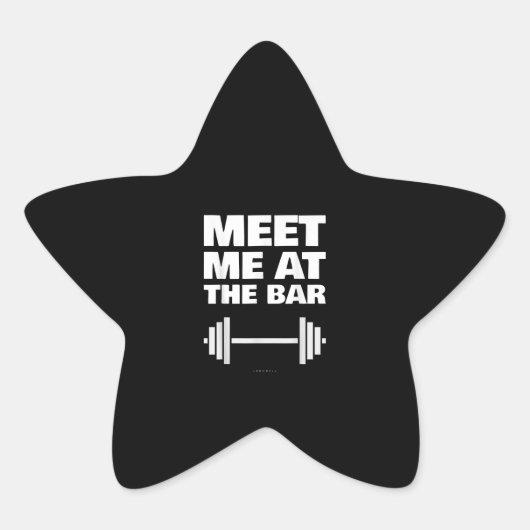 ジムおもしろいTsバージム恋人ギフトで私に会う 星シール (正面)