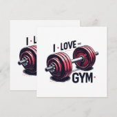 ジムが好き 招待状 (正面/裏面)