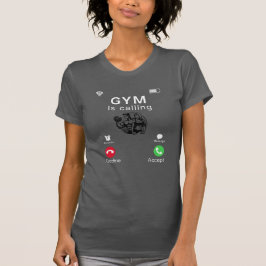 ジムが電話している Tシャツ