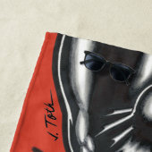 ジムでゴムを着る ビーチタオル (インサイチュ)