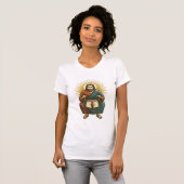 ジムでスクワット中に不快なブリーフのお悩みを解決するイエス様 Tシャツ (正面フル)