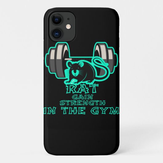 ジムでネズミの力を得る Case-Mate iPhoneケース (裏面)