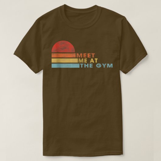 ジムで会うおもしろいことわざ皮肉なジョーク Tシャツ (デザイン正面)