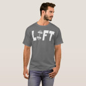 ジムで筋トレの名言 Tシャツ (正面フル)