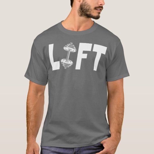ジムで筋トレの名言 Tシャツ (正面)