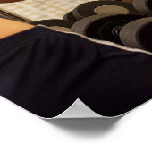 ジムで重量を持ち上げる ポスター (角)