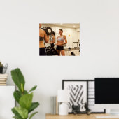 ジムで重量を持ち上げる ポスター (ホームオフィス)