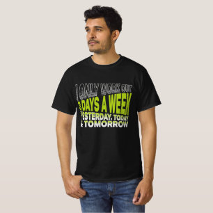 ジムで3日だけ運動する人への面白いギフト Tシャツ