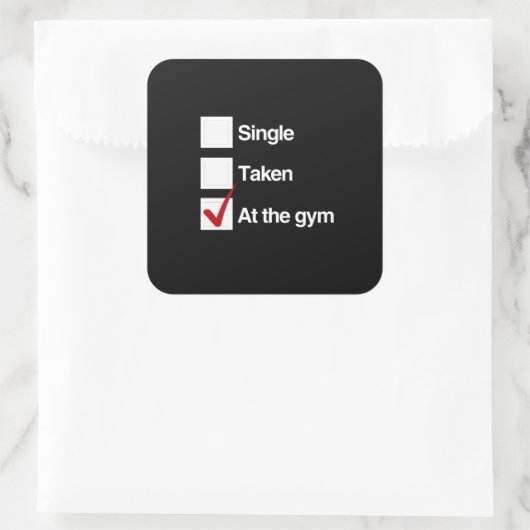 ジムで スクエアシール (バッグ)