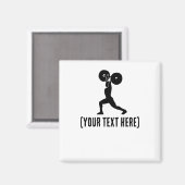 ジムでSilouhette |パーソナルトレーナー マグネット (正面/裏面)