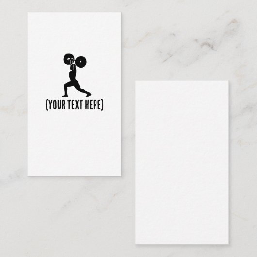 ジムでSilouhette |パーソナルトレーナー 名刺 (正面/裏面)